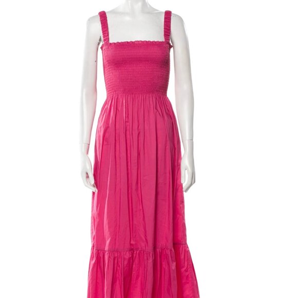 Hill House Home | Anjuli Nap Dress in Lipstick Pink Size M - Picture 1 of 4